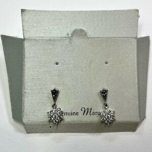 genuine marcasite dangling stud earrings!